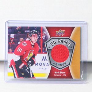 Mark Stone UD Game-Used Jersey Hockey Card Ottawa Senators 2016/17